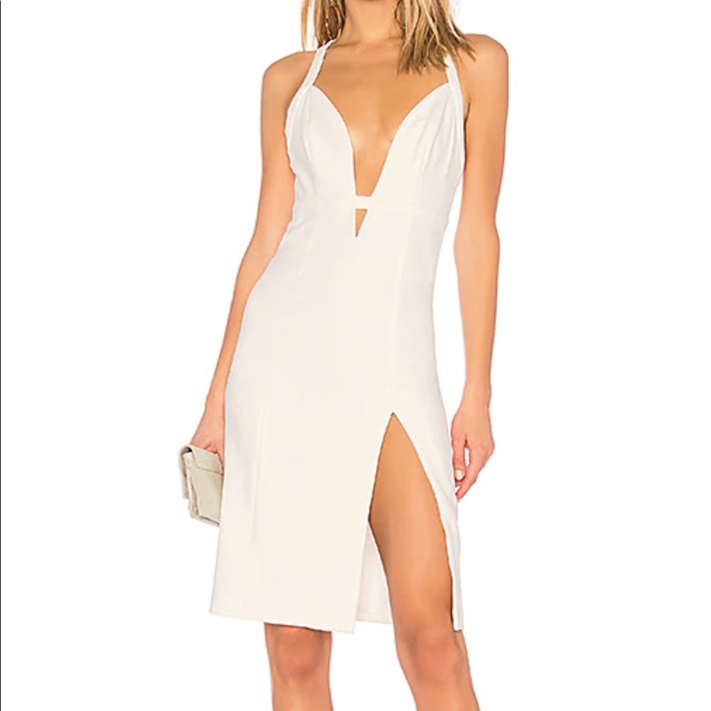 NBD x Naven Deep V Plunge Dress